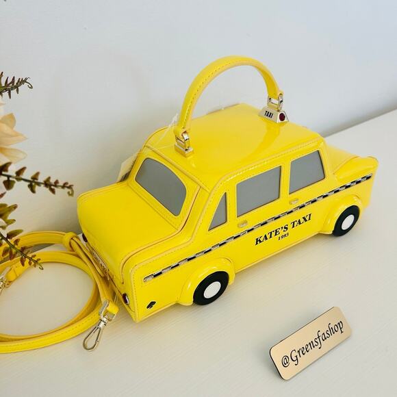Kate Spade Purse NYC Big Apple 3D Taxi Crossbody Bag - Picture 4 of 12
